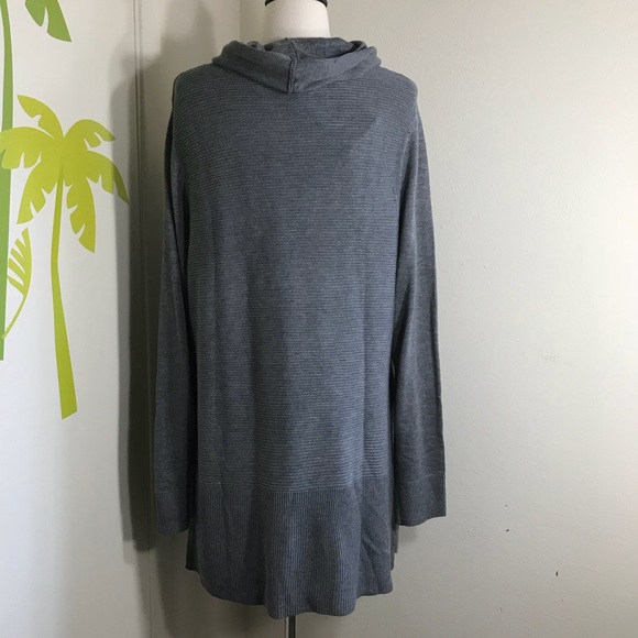Adrianne Vittadini Gray Tunic Sweater Sz XL - Picture 3 of 8
